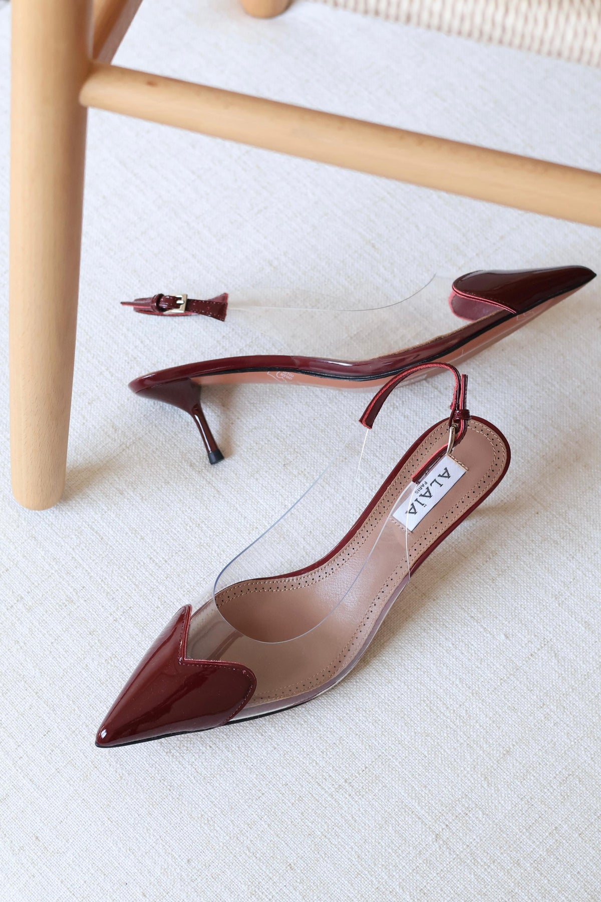 ALAIA LE COEUR 90 SLINGBACK PUMP