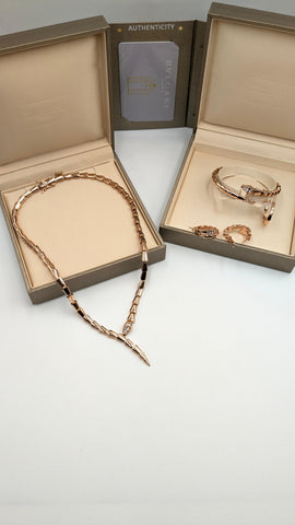 BVLGARI NECKLACE, EARRING, BRACELET & FINGER RING