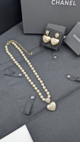 CHANEL NECKLACE & EARRINGS