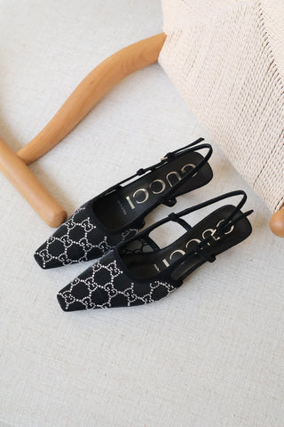 GUCCI CRYSTAL SLINGBACK PUMP