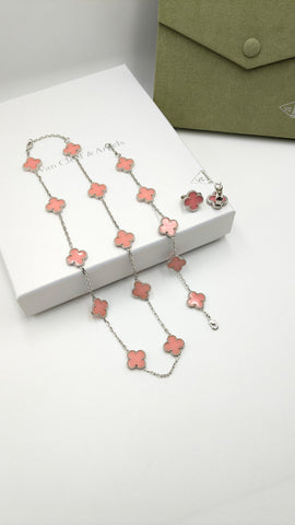 VAN CLEEF NECKLACE, EARRING & BRACELET